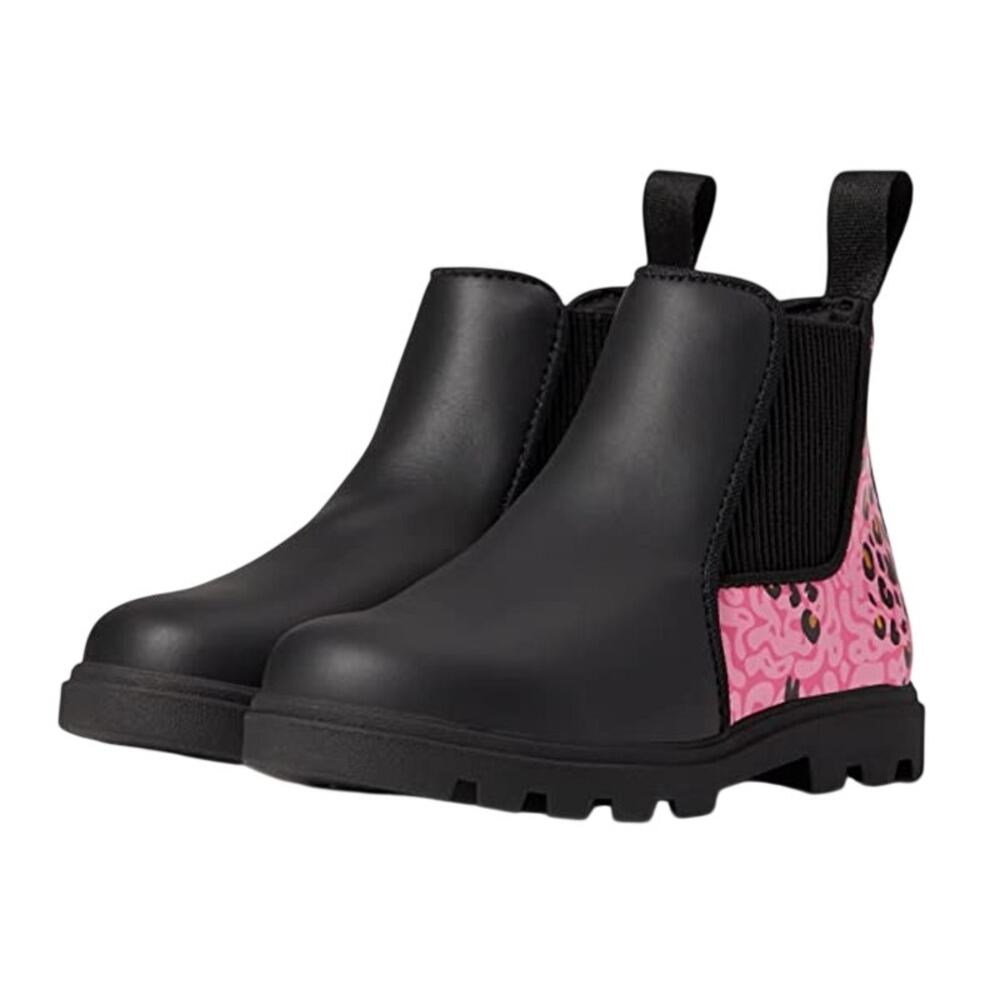 Native Little Girls Kensington Treklite Print Bootie Size 8 EU 24 Black Pink NIB